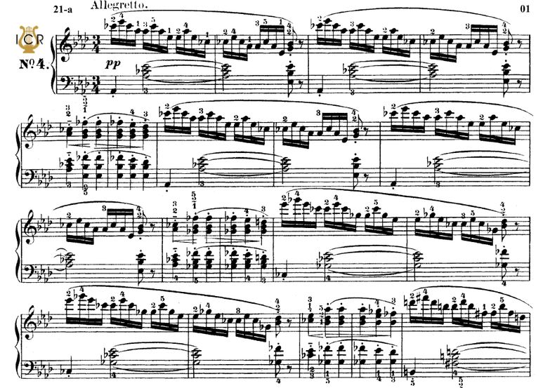 Impromptu Op.90 No.4 in A-Flat minor, F.Schubert, ...