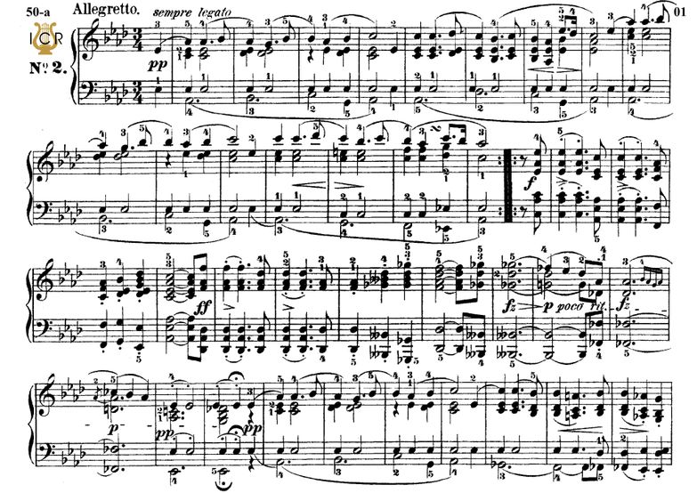 Impromptu Op.142 No.1 in F minor, F.Schubert, Ed. ...