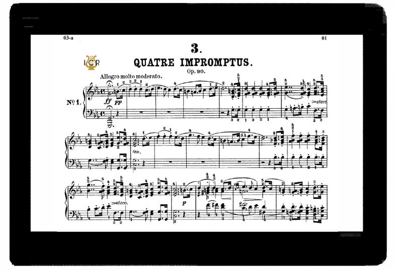 F.Schubert Impromptu Op.90 No.1 in C Major, Sample...