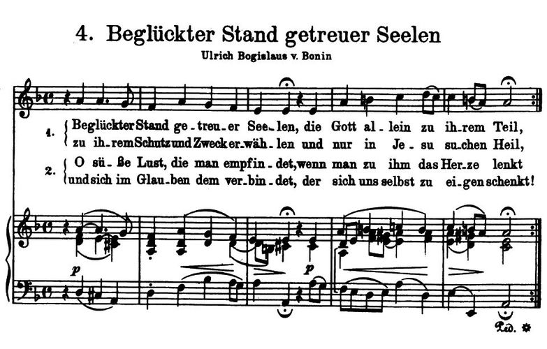 Beglückter stand getreuer Seelen BWV 442, High Voi...