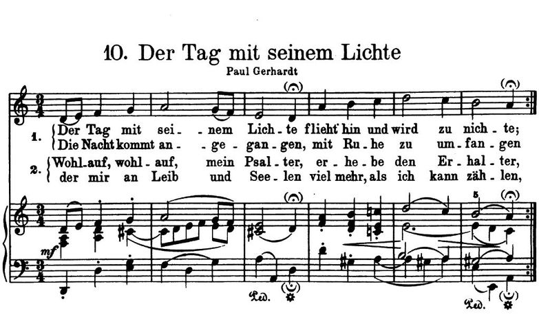 Der tag mit seinem Lichte BWV 448, High Voice in d...
