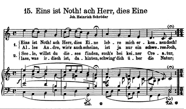 Eins ist Noth! Ach Herr, dies Eine BWV 453, High V...
