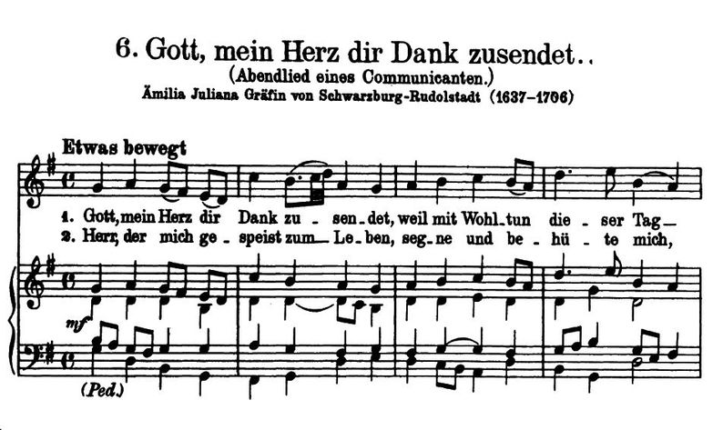 Gott, mein Herz dir Dank zusendet, High Voice in G...