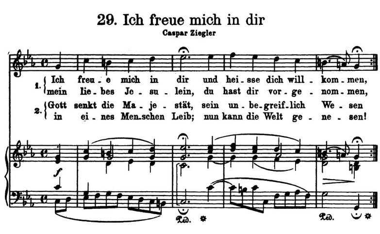 Ich freue mich in dir BWV 465, High Voice in c min...