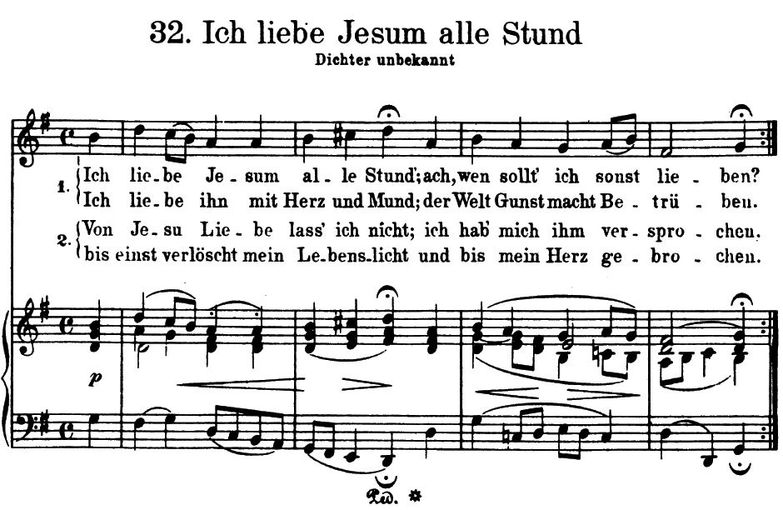 Ich liebe Jesum alle Stund BWV 468, High Voice in ...