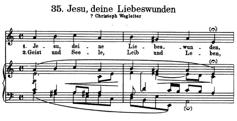 Jesu, deine Liebeswunden  BWV 471, High Voice in a...