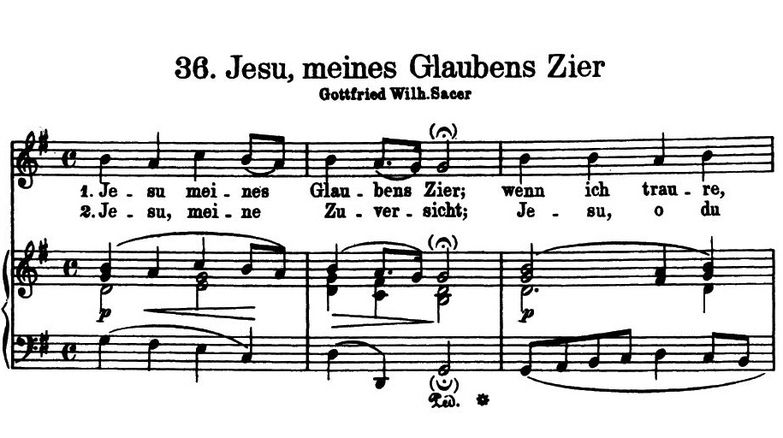 Jesu, meines Glaubens Zier BWV 472, High Voice in ...