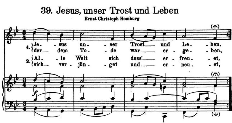 Jesus, unser Trost und Leben BWV 475, High Voice i...