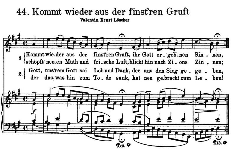 Kommt wieder aus der finst'ren Gruft BWV 480, High...