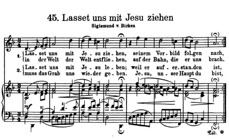 Lasset uns mit Jesu ziehen, High Voice in d minor ...