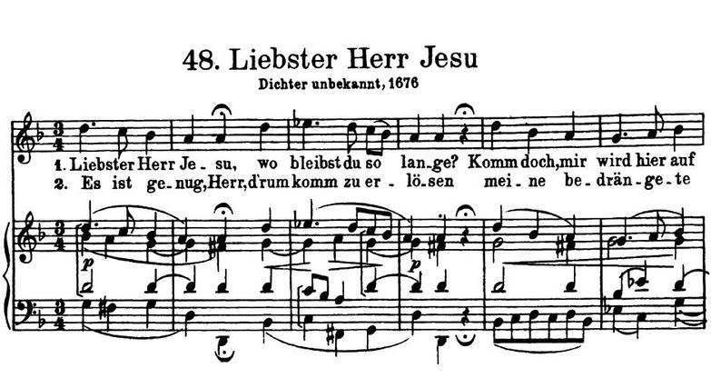 Liebster Herr Jesu BWV 484, High Voice in g minor,...