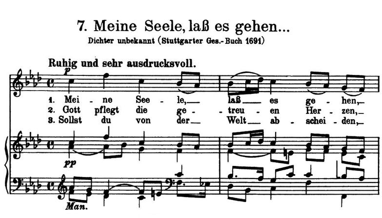 Meine seele, lass es gehen, High Voice in f minor,...