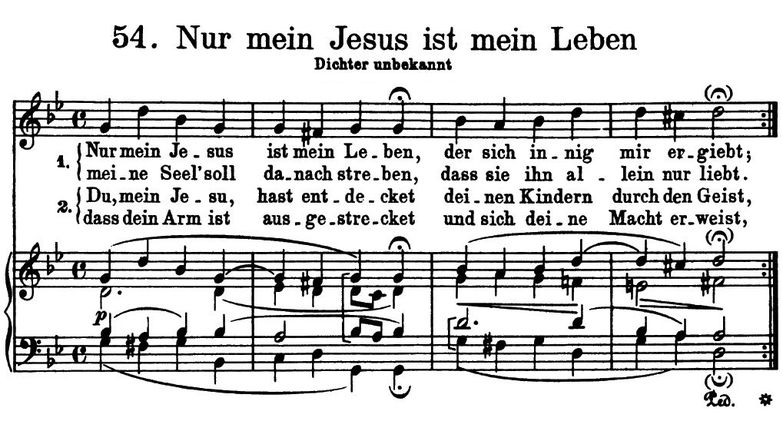 Nur mein Jesus ist mein Leben BWV 490, High Voice ...