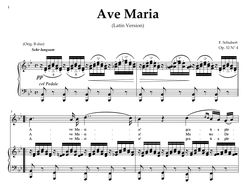 Ave Maria D. 839 in B-Flat Major (Soprano/Tenor)