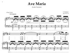 Ave Maria, D. 839  in A Major (Soprano/Tenor)