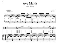 Ave Maria, D. 839  in G Major (Mezzo)