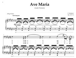 Ave Maria D. 839 in F-Sharp Major (Bass-baritone)