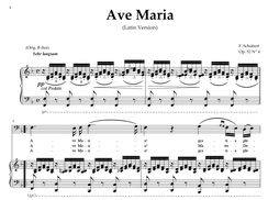 Ave Maria D. 839 in F Major (Bass)