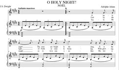 O Holy Night (Noël) in E Major (High Soprano)
