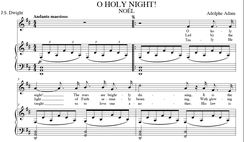 O Holy Night (Noël) in D Major (Soprano)/Tenor)
