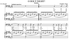 O Holy Night (Noël) in B Major (Baritone)