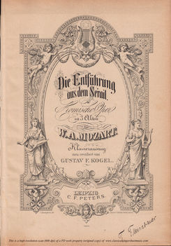 Die Entführung aus dem Serail, Ed. Peters (1881), ...