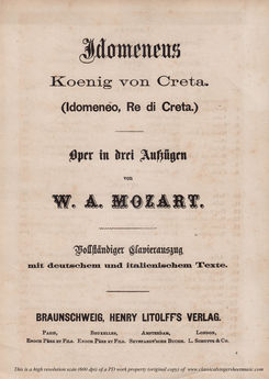 Idomeneo, Ed. Braunschweig-Litollf 147 (1901), Voc...