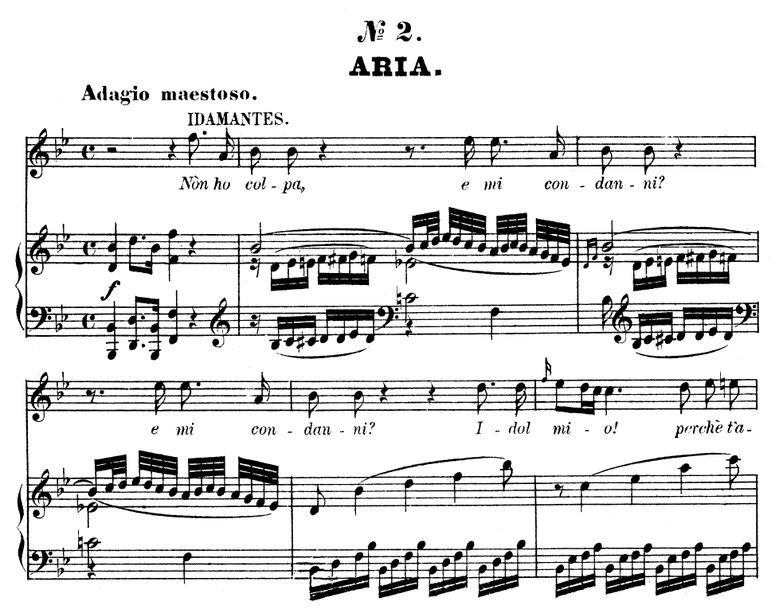 Non ho colpa, e mi condanni (Aria for Mezzo/Tenor)...