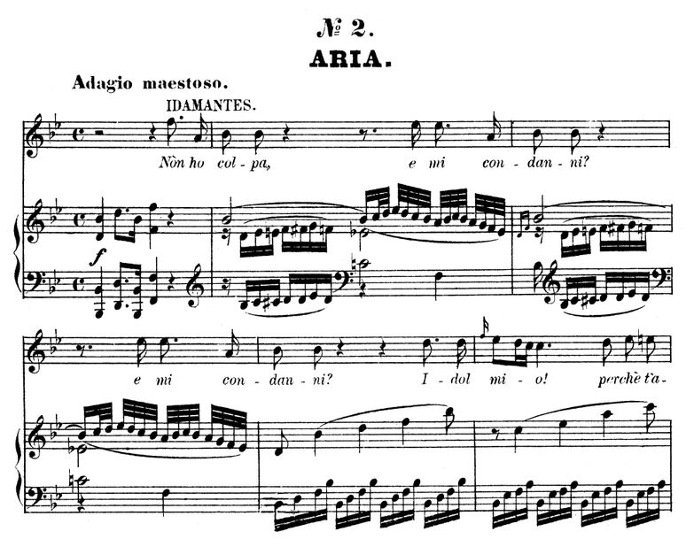 Non ho colpa, e mi condanni? (Aria for Tenor, or M...