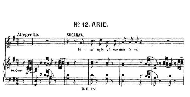 Venite, inginocchiatevi (Aria for Soprano). W.A.Mo...