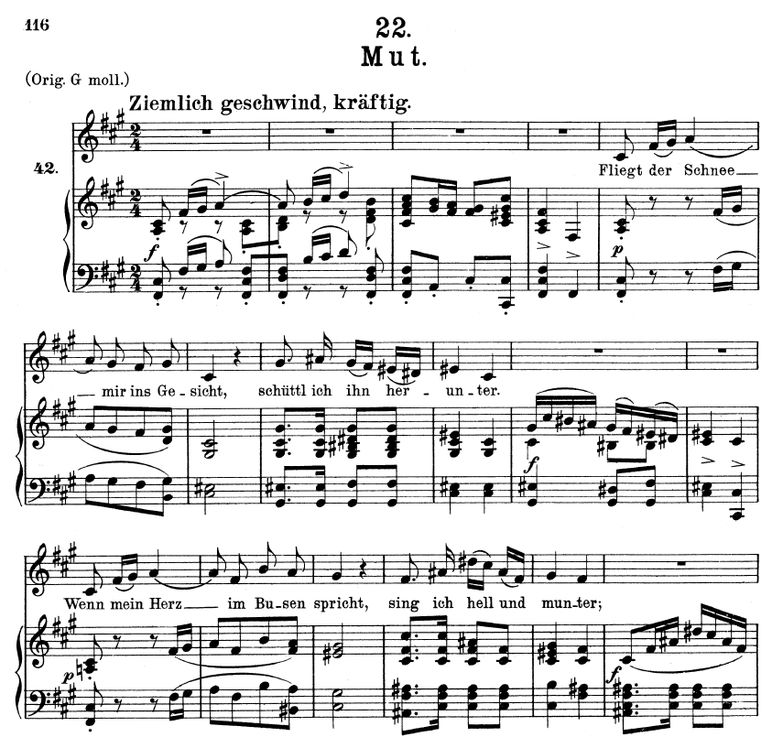 Mut D.911-22 in F Sharp Minor. F. Schubert (Winter...