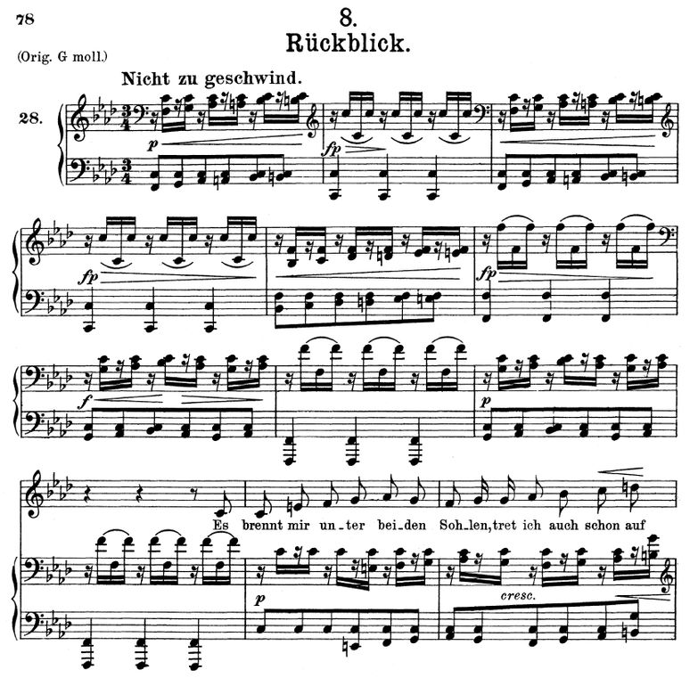 Rückblick D.911-8 in F Minor. F. Schubert (Winterr...