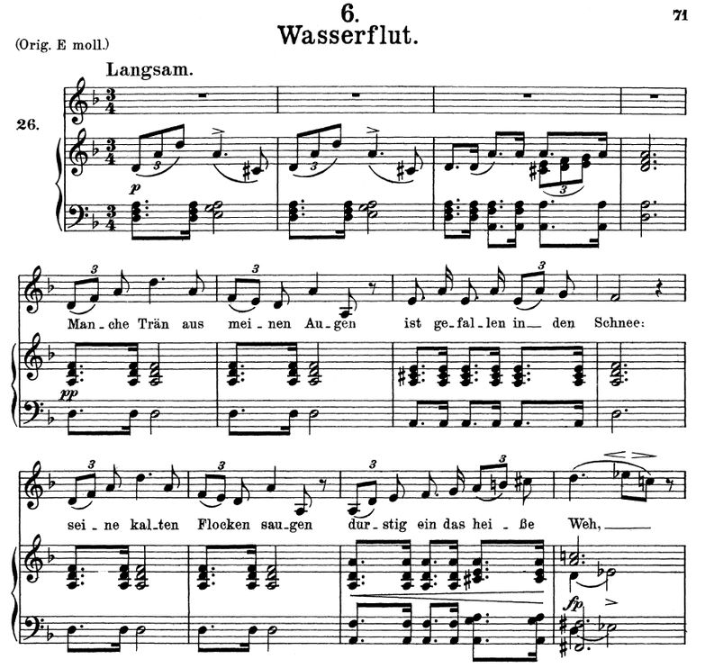 Wasserflut D.911-6 in D Minor. F. Schubert (Winter...