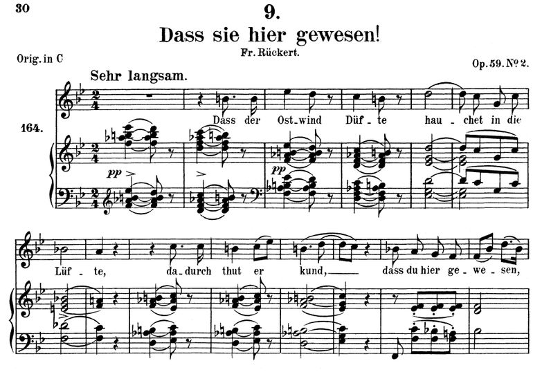 Dass sie hier gewesen! D.775 in B Flat Major. F. S...