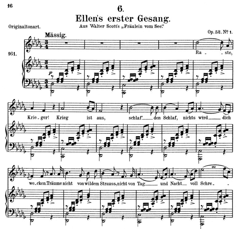 Ellen's Gesang I, D.837 in D Flat Major. F. Schube...