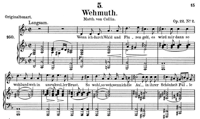 Wehmut D.762 in D Minor. F. Schubert. Vol III. Pet...