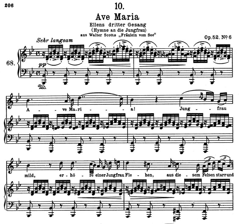 Ave Maria D.839, B-Dur. F. Schubert. Band I. Peter...