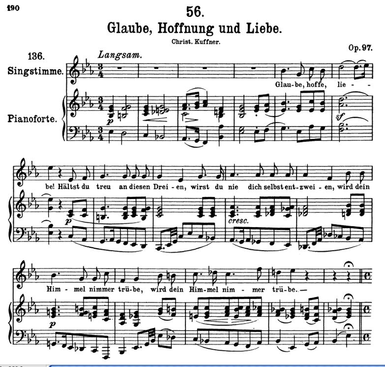 Glaube, Hoffnung und Liebe D.955 Es-Dur, F. Schube...