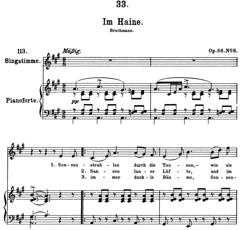 Im Haine D.738  A-Dur, F. Schubert. Band II. Peter...