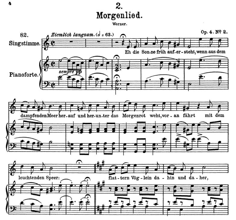Morgenlied A Moll D.685, F. Schubert. Band II. Pet...