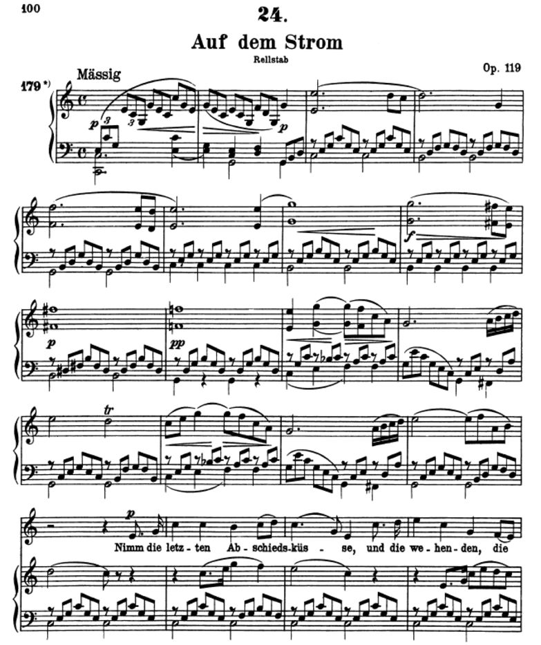 Auf dem Strom D.943, C-Dur, F. Schubert. Band I. P...