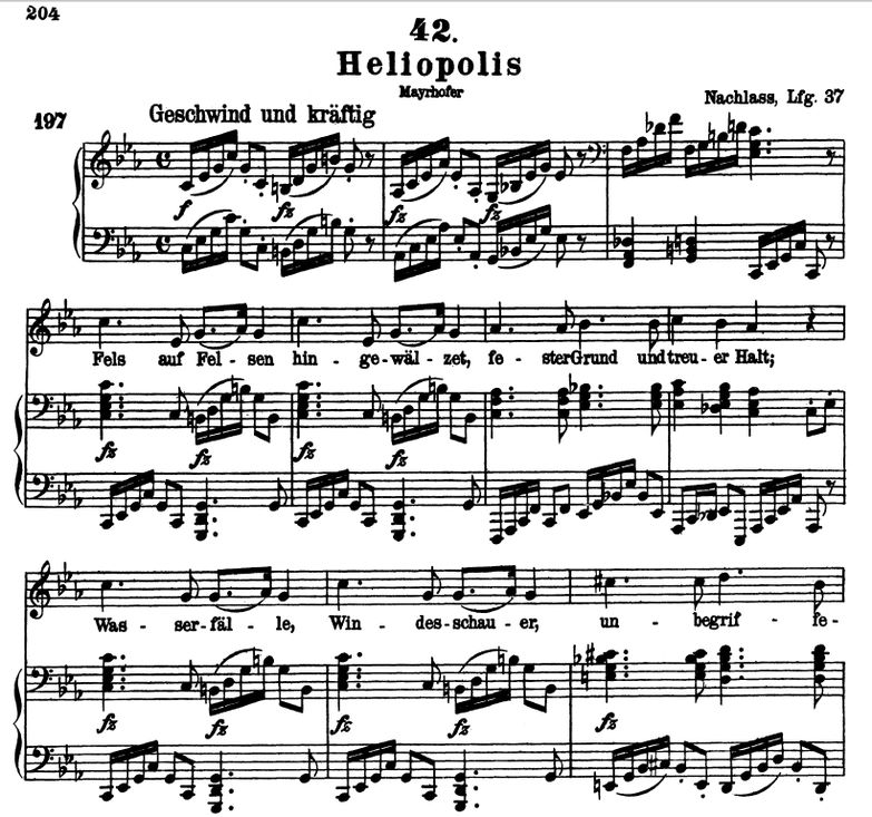 Heliopolis D.754 C Moll, F. Schubert. Band I. Pete...