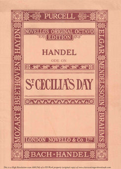 G.F.Haendel: Ode for St. Cecilia's Day, HWV 76. Vo...