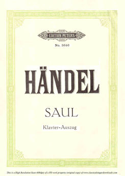G.F. Haendel:Saul, HWV 53, Vocal Score G.Gervinus,...