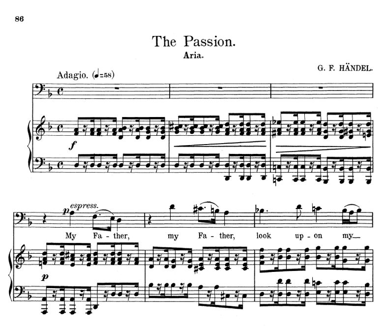 My father, look upon my anguish. Aria for Bass. G....