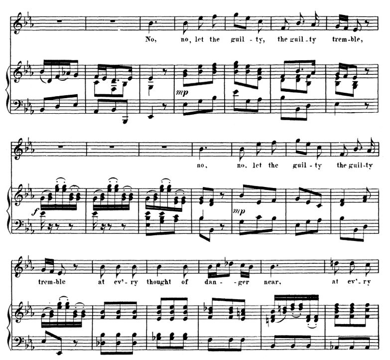 No, no, let the guilty tremble. Aria for Soprano (...