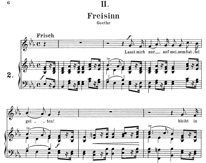 Freisinn Op. 25 No.2, Es-Dur, R.Schumann. Band I, ...