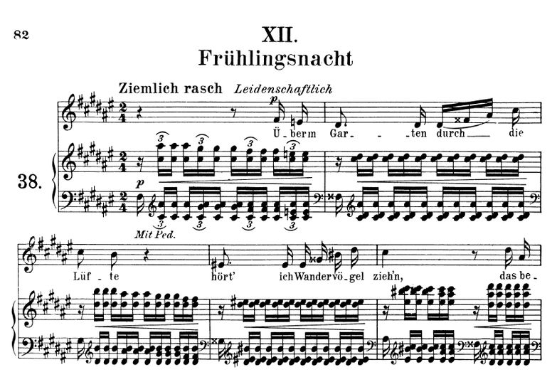 Frühlingsnacht Op.39 No.12, Fis-Dur, R.Schumann (L...
