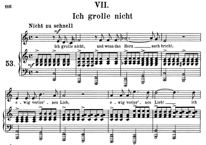 Ich grolle nicht Op.48 No.7. C-Dur, R. Schumann (D...