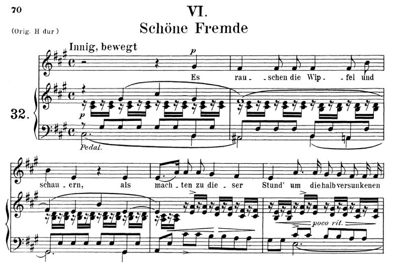 Schöne Fremde Op. 39 No. 6, A-Dur, R.Schumann (Lie...